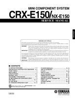Yamaha CRXE-150 - Service Manual